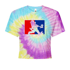 Batter Up Philly Baseball Phan Cropped T-Shirt Jelly Bean
