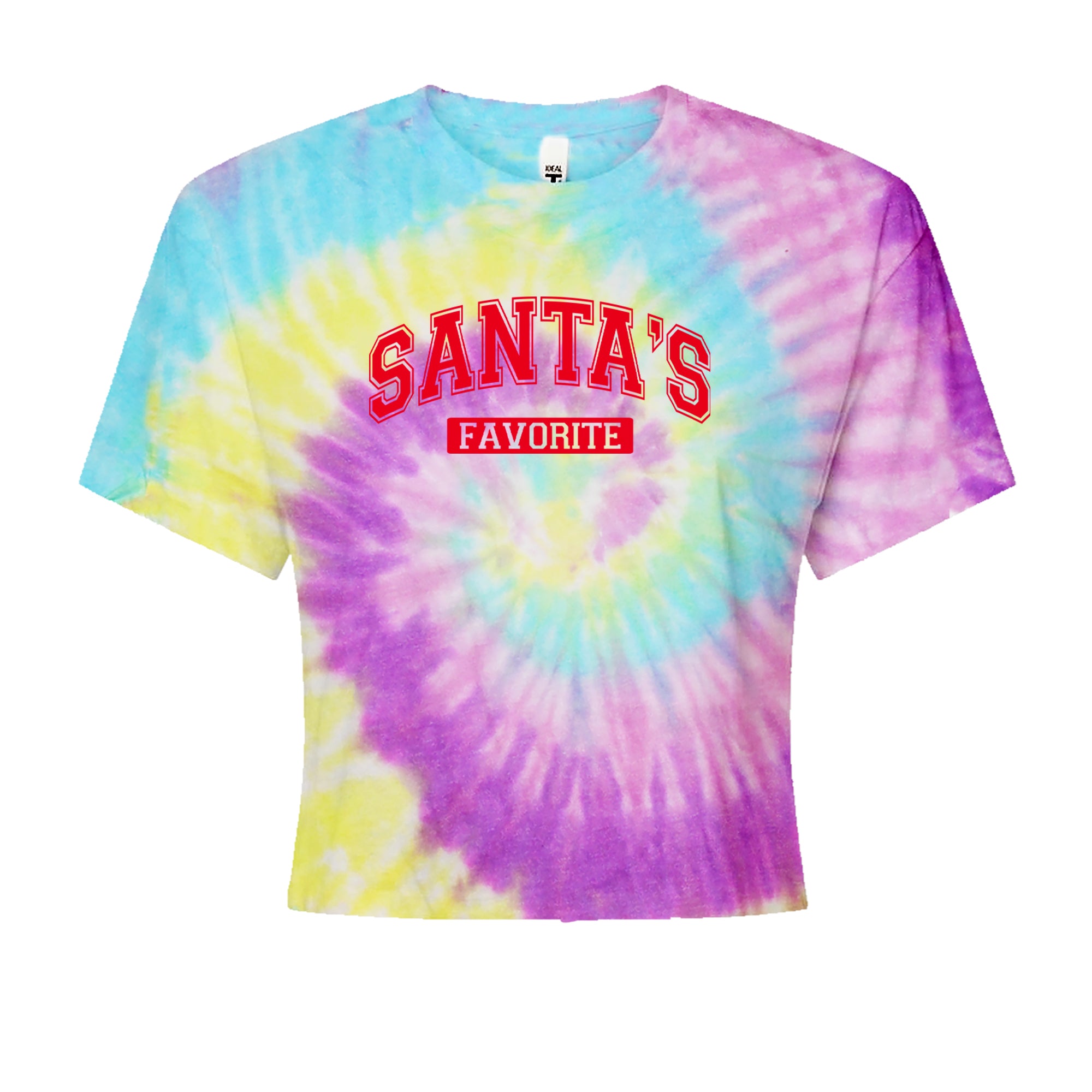 Santa's Favorite Cropped T-Shirt Jelly Bean