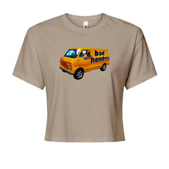 Bad Hombres Van West Chester Band Cropped T-Shirt Khaki