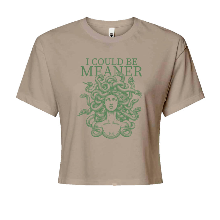 Medusa I Could Be Meaner Cropped T-Shirt