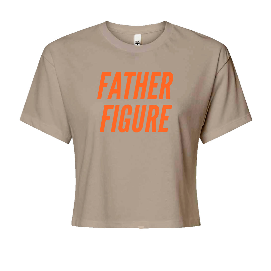 Father Figure Cropped T-Shirt Khaki