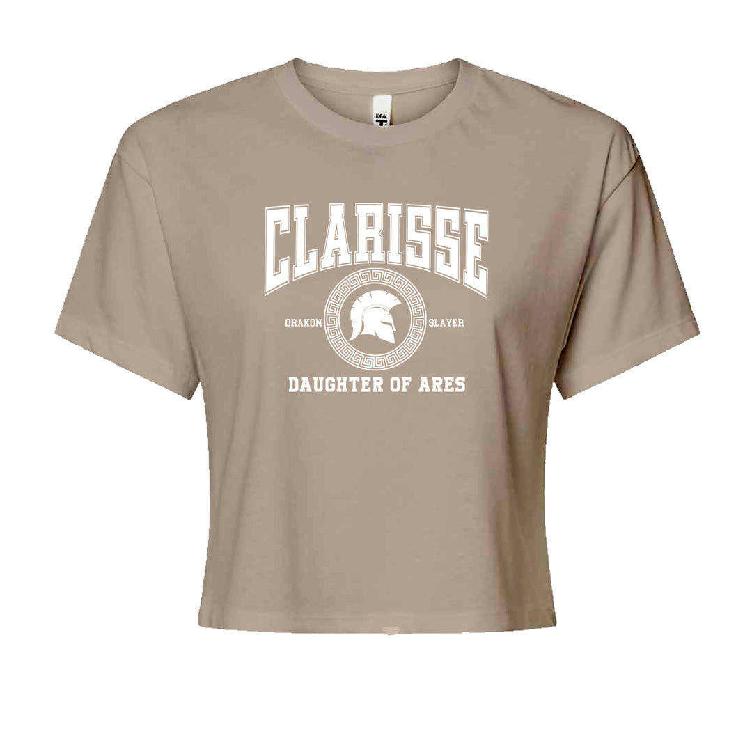 Clarisse Daughter of Ares Battle Ready Cropped T-Shirt Khaki