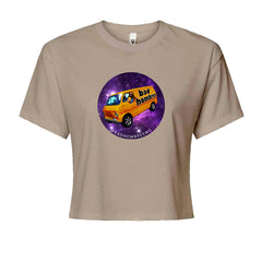 Bad Hombres Space West Chester Band Cropped T-Shirt Khaki