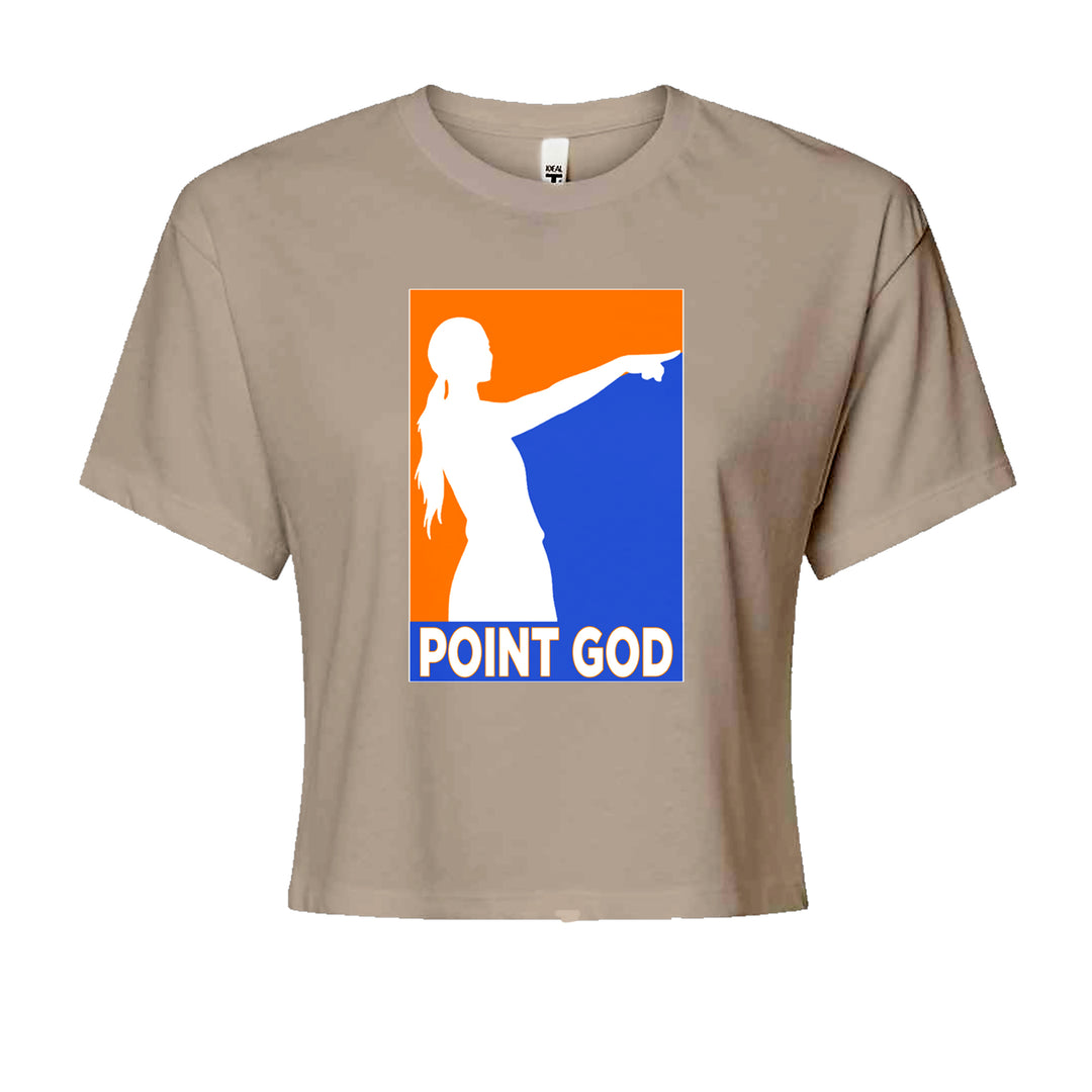 Point God Cunningham Basketball Pointing Meme  Cropped T-Shirt Khaki