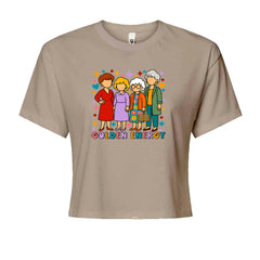 Golden Forever Golden Girls Cropped T-Shirt Khaki