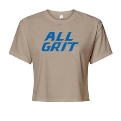 All Grit Detroit Football Cropped T-Shirt Khaki