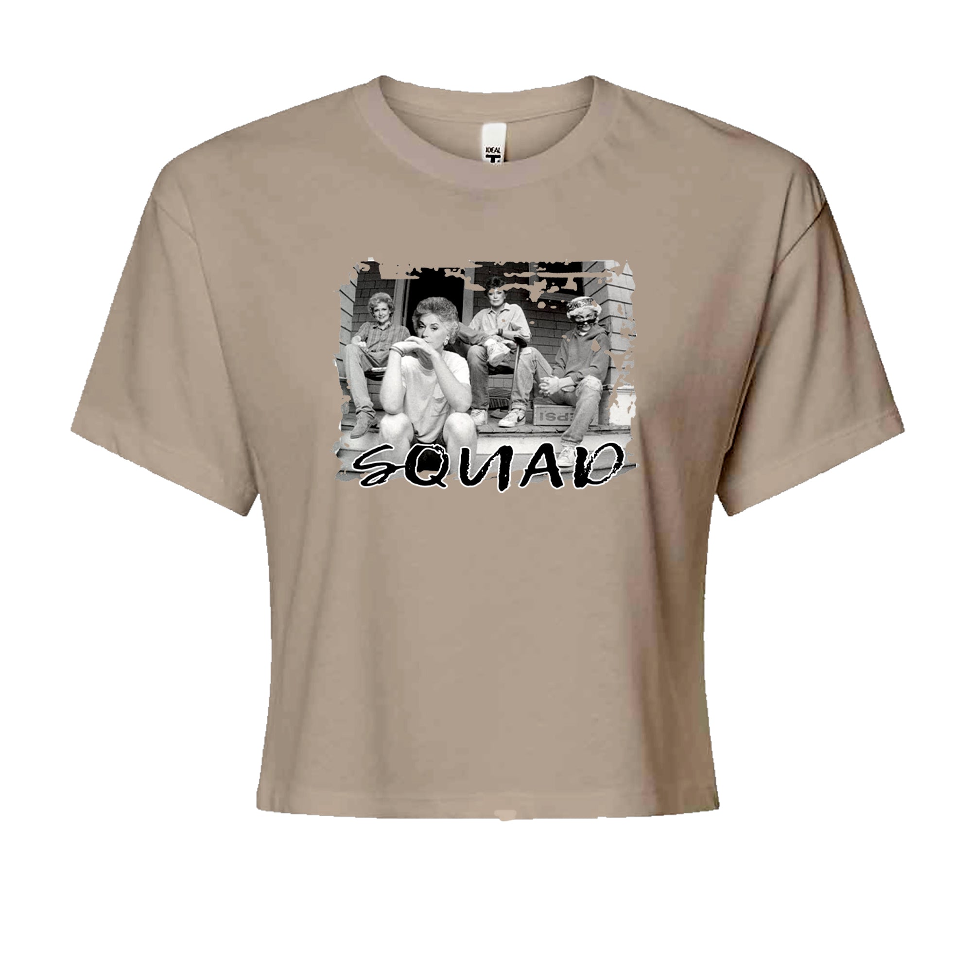 Squad Golden Girls Cropped T-Shirt Khaki