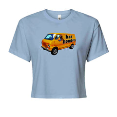 Bad Hombres Van West Chester Band Cropped T-Shirt Light Blue
