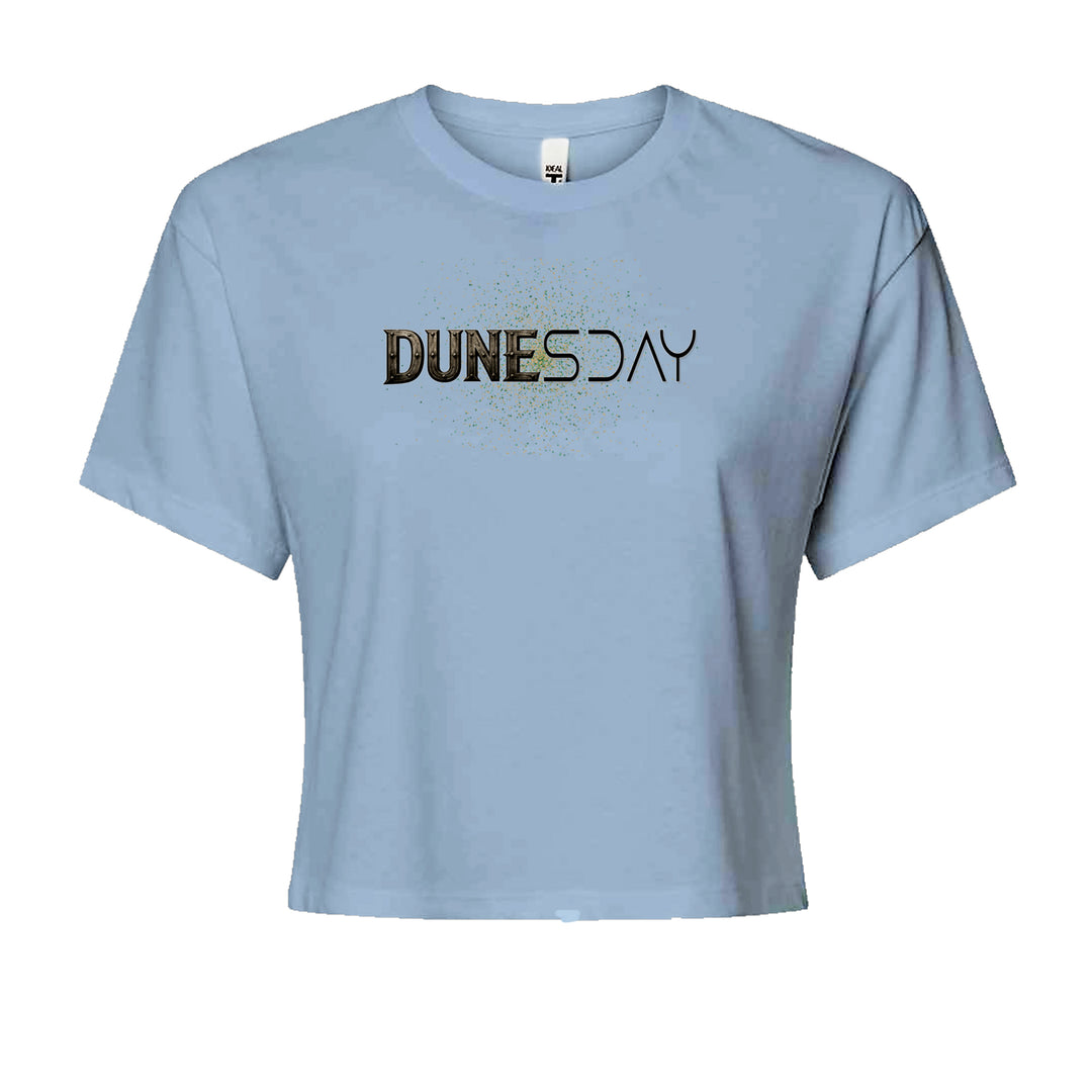 DunesDay Desert Apocolypse Cropped T-Shirt Light Blue