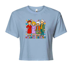 Golden Forever Golden Girls Cropped T-Shirt Light Blue