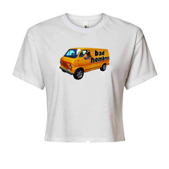 Bad Hombres Van West Chester Band Cropped T-Shirt White