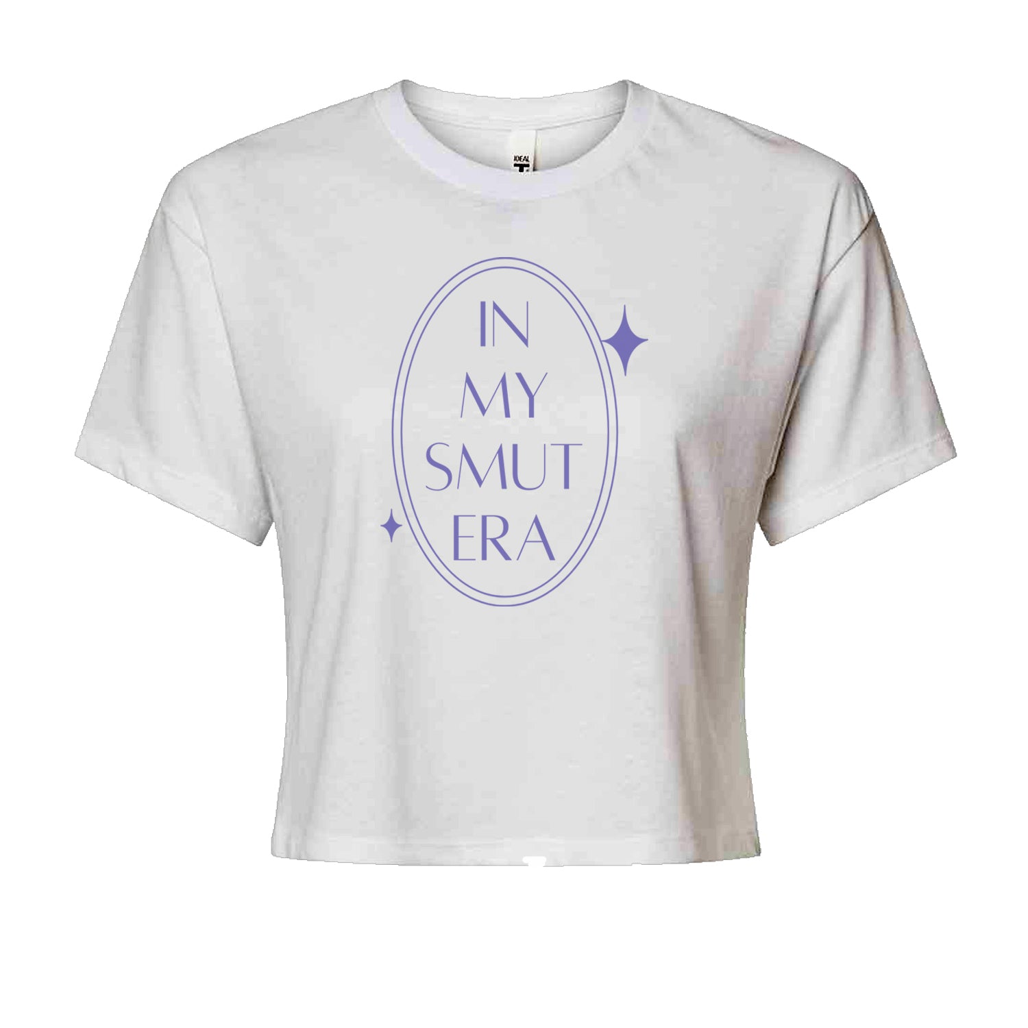 In My Smut Era Romantasy Cropped T-Shirt White