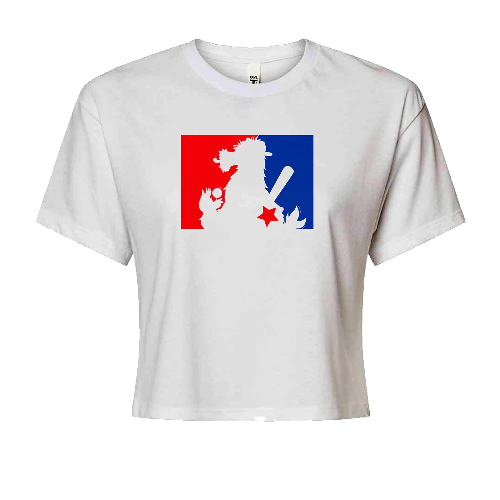 Philly Baseball Phan Cropped T-Shirt White