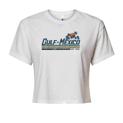 Gulf Of Mexico Established Year 1550 Cropped T-Shirt White