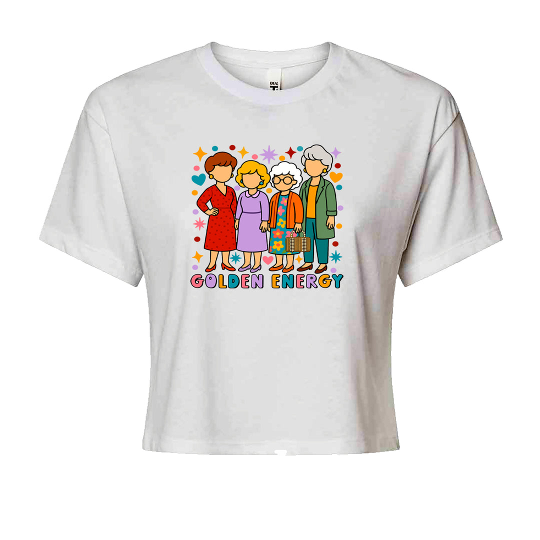 Golden Forever Golden Girls Cropped T-Shirt White