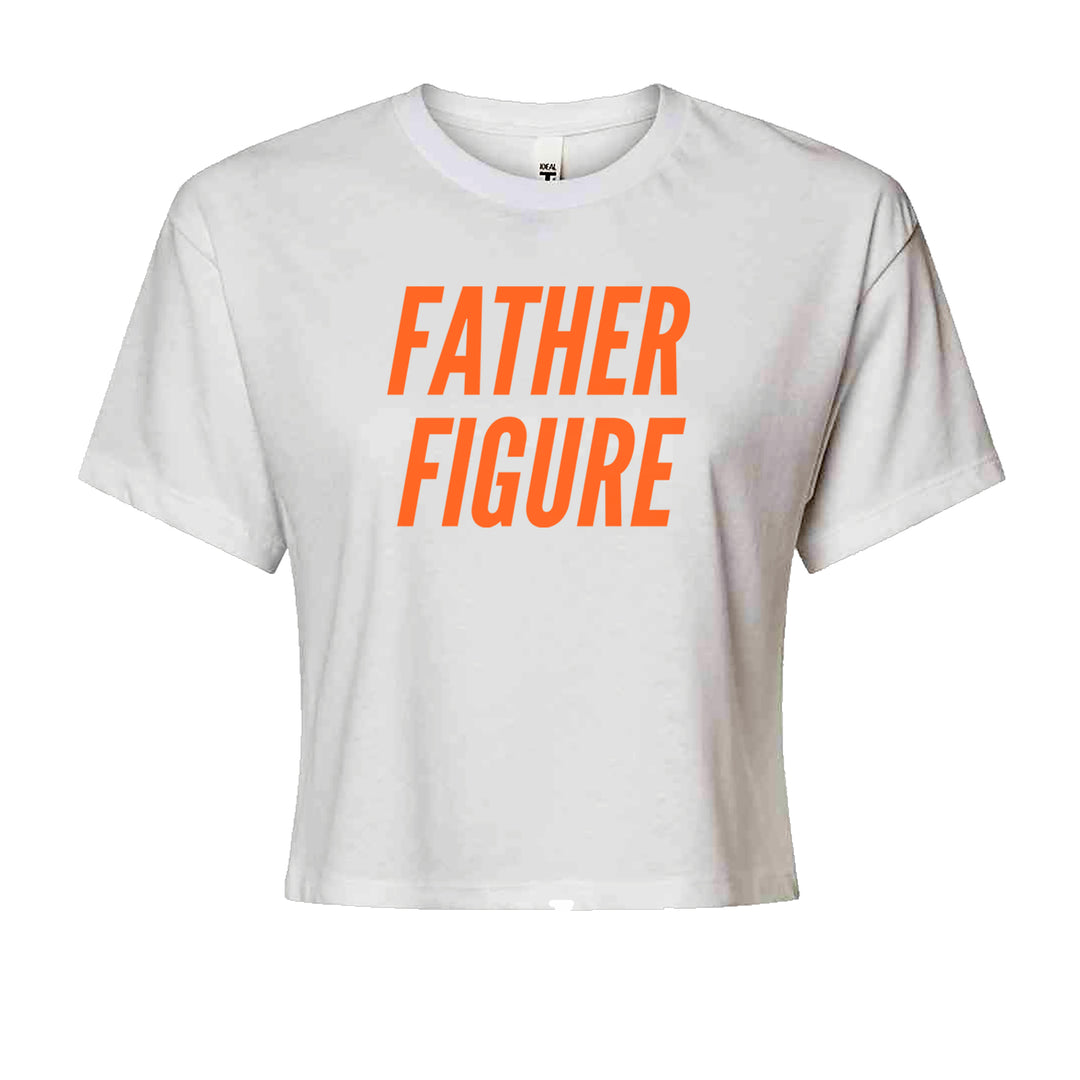 Father Figure Cropped T-Shirt White