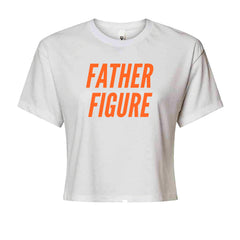 Father Figure Cropped T-Shirt White