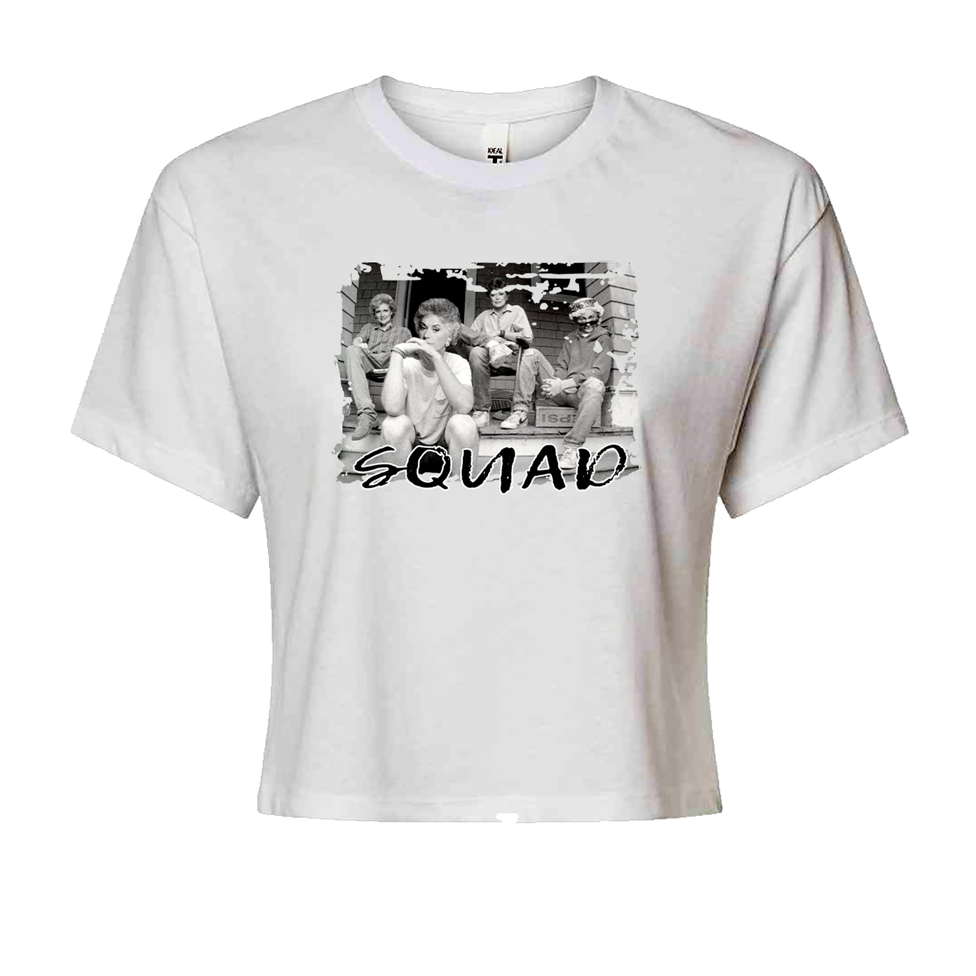 Squad Golden Girls Cropped T-Shirt White