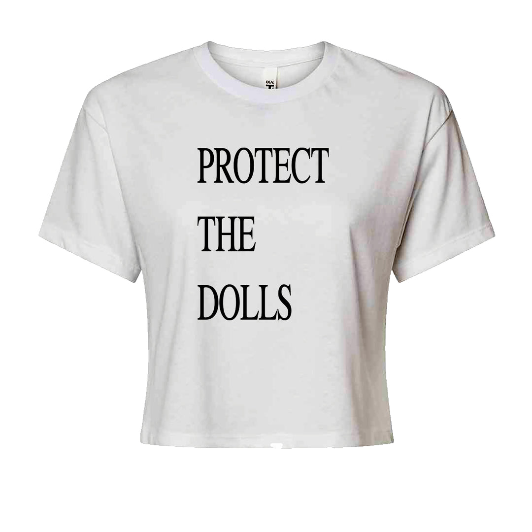 Protect The Dolls Equal Rights Cropped T-Shirt White