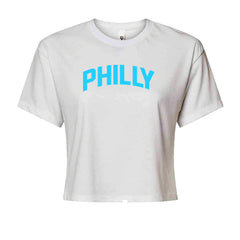 Philly Philadelphia Pride Cropped T-Shirt White