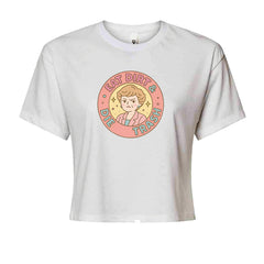 Eat Dirt And Die, Trash Golden Girls Cropped T-Shirt White