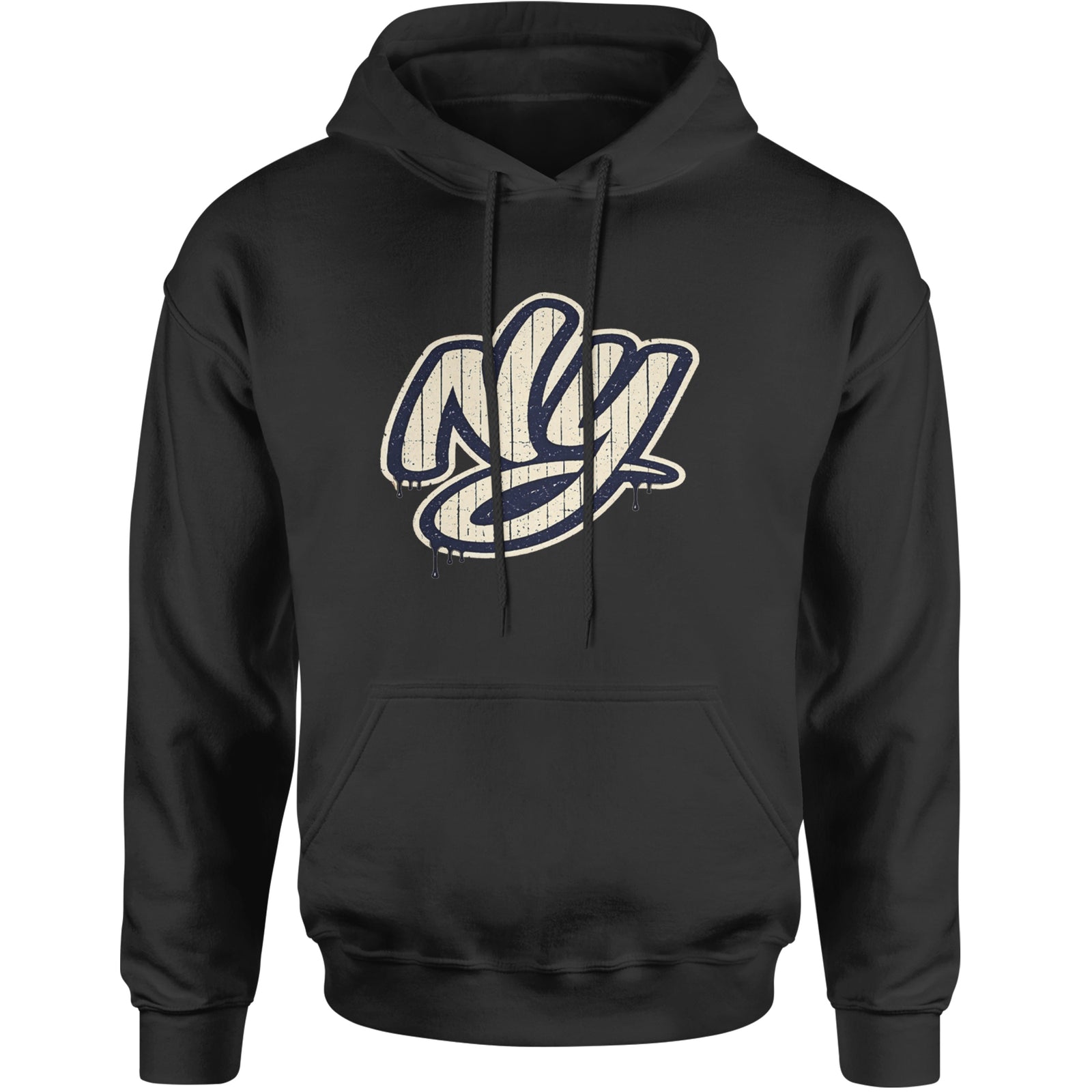 NYC New York City Grunge Street Adult Hoodie Sweatshirt Black