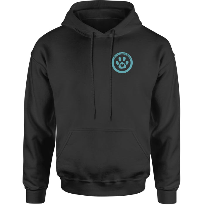 TLC To Love a Canine Dog Rescue Teal Adult Hoodie Sweatshirt
