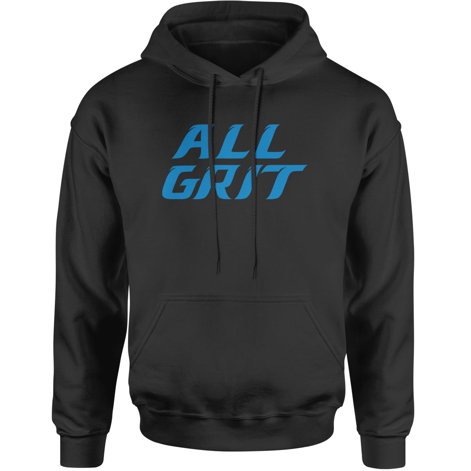 All Grit Detroit Football Adult Hoodie Sweatshirt Black