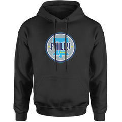 Philly Pride Liberty Bell Adult Hoodie Sweatshirt Black