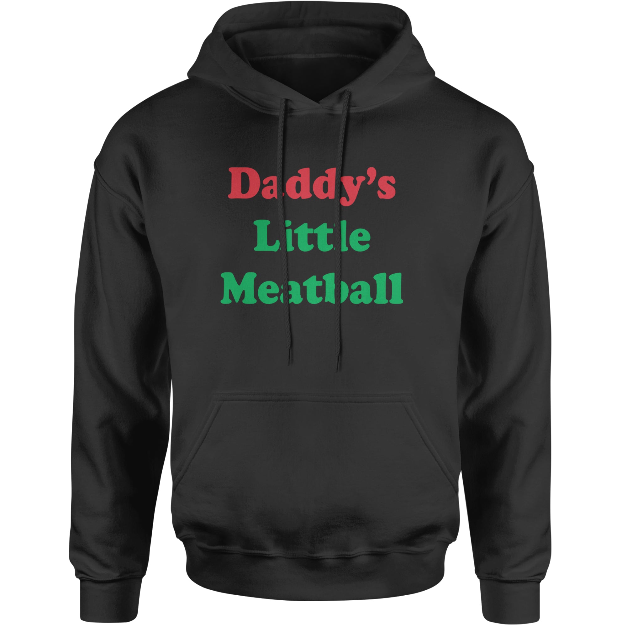 Daddy's Little Meatball Love Island Adult Hoodie Sweatshirt Black