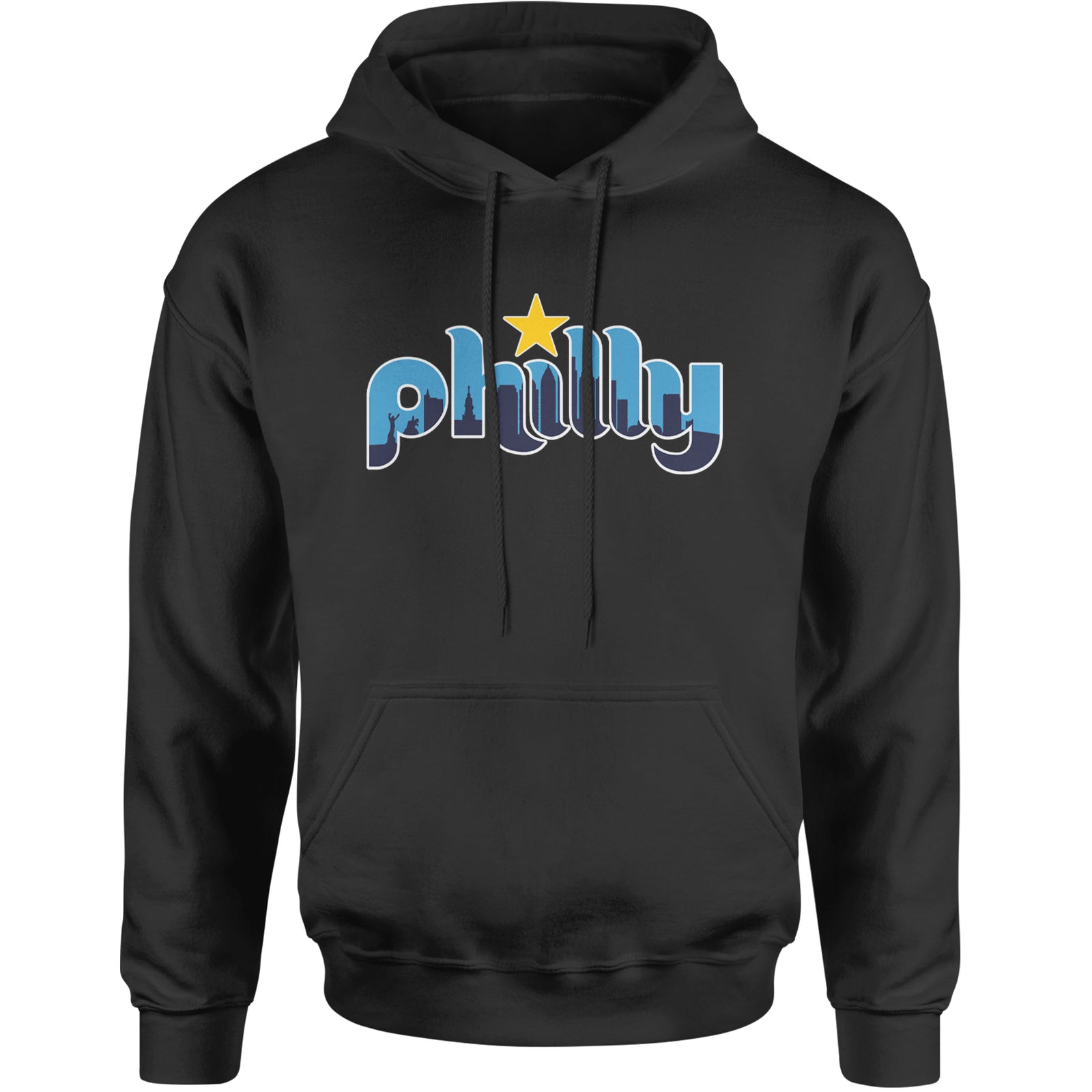 Skyline Philly Philadelphia Adult Hoodie Sweatshirt Maroon