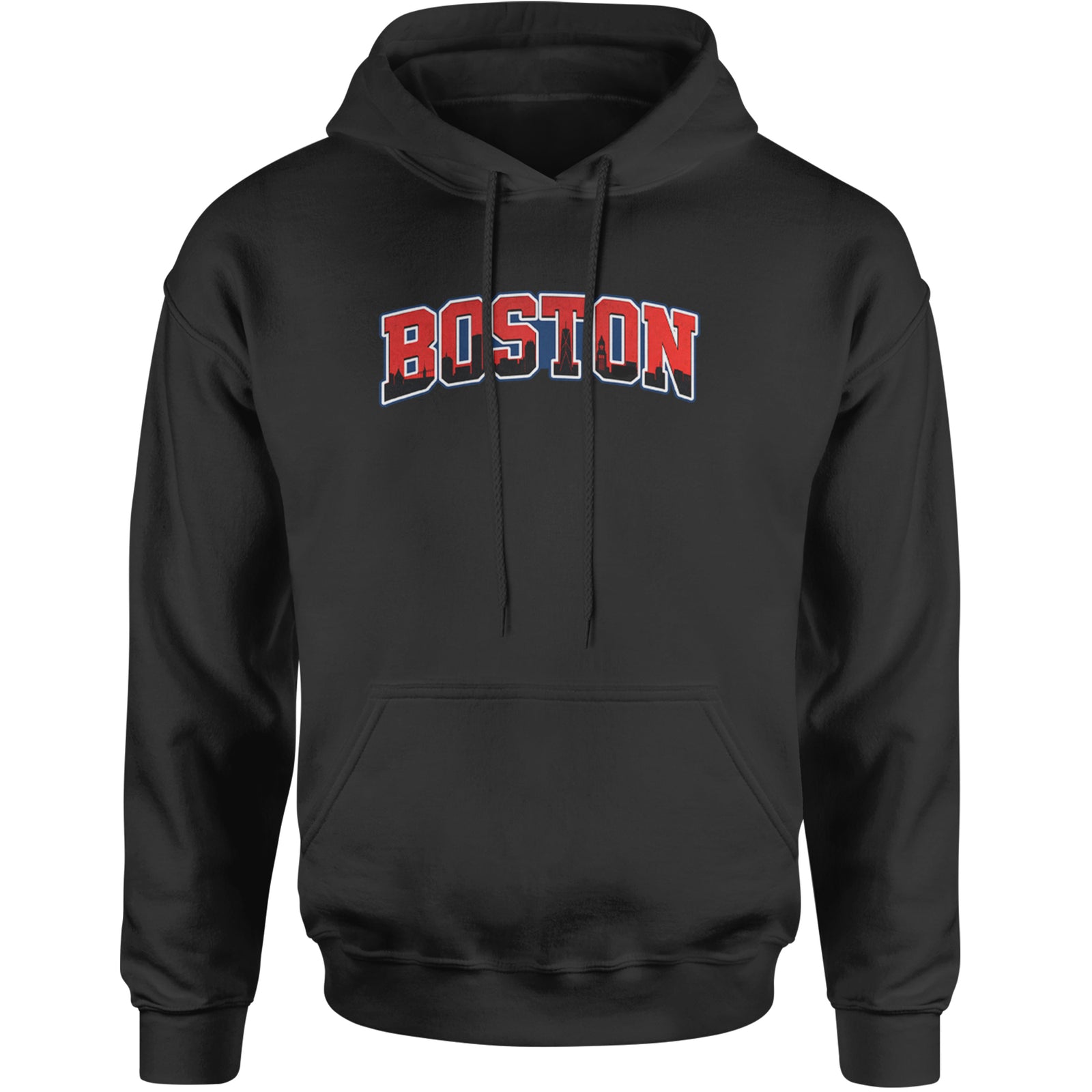 Boston City Pride Skyline Adult Hoodie Sweatshirt Black
