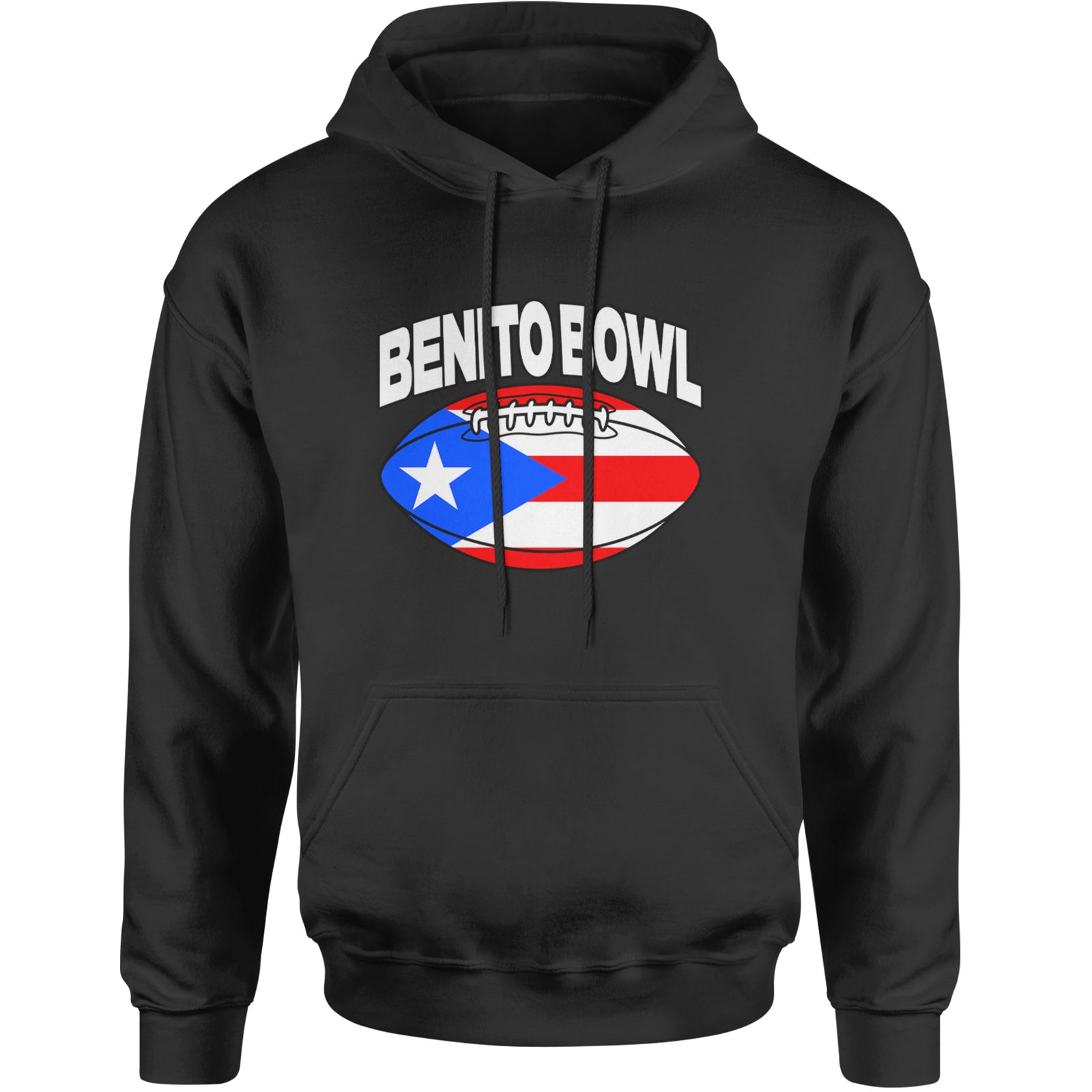Benito Bowl Puerto Rico Football Adult Hoodie Sweatshirt Black