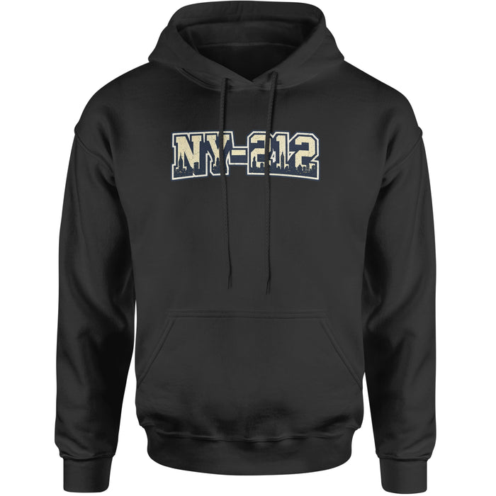 New York City 212 Area Code Skyline  Adult Hoodie Sweatshirt