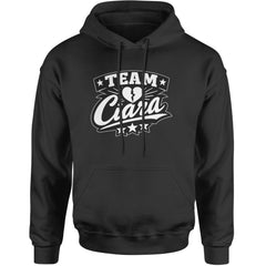 Team Ciara Scamanda Broken Heart Adult Hoodie Sweatshirt Black
