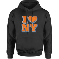 New York City Pride Heart Adult Hoodie Sweatshirt Black