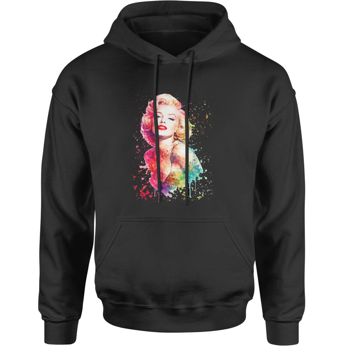 Mrs. Monroe Watercolors Bombshell Adult Hoodie Sweatshirt
