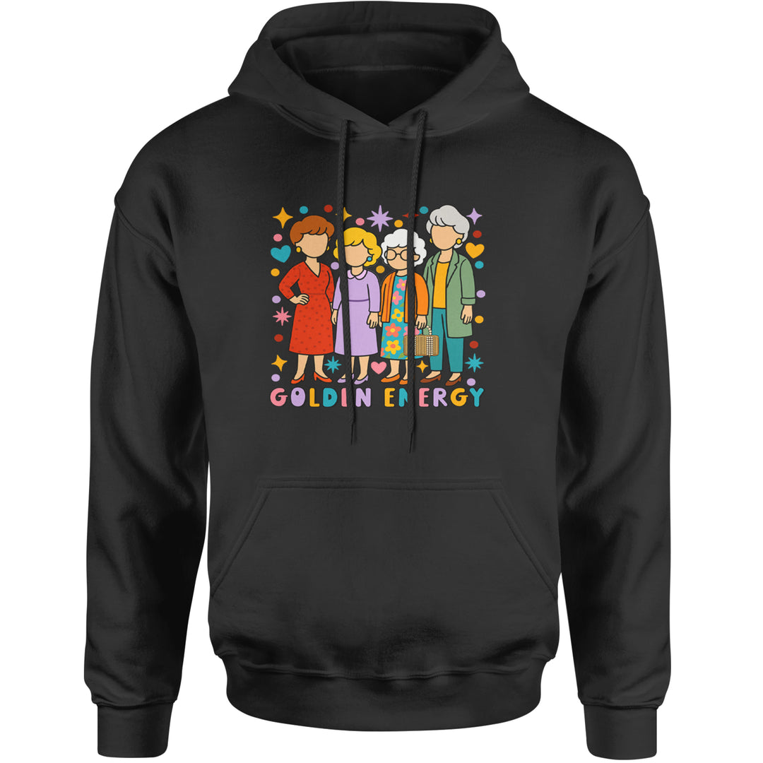 Golden Forever Golden Girls Adult Hoodie Sweatshirt Black