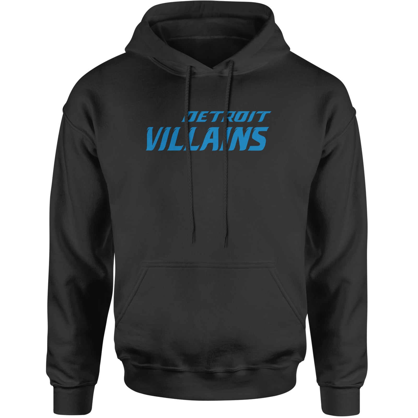 Detroit Villains Grit Football Adult Hoodie Sweatshirt Black