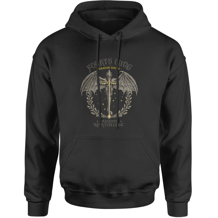 Fourth Wing Dragon Rider Vintage Basgiath War College Adult Hoodie Sweatshirt