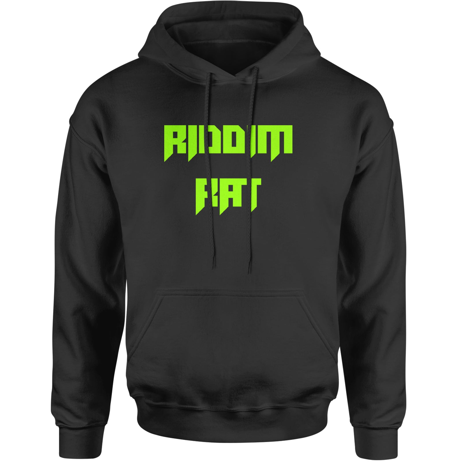 Riddim Rat Rhythm Club Rave EDM Adult Hoodie Sweatshirt Black