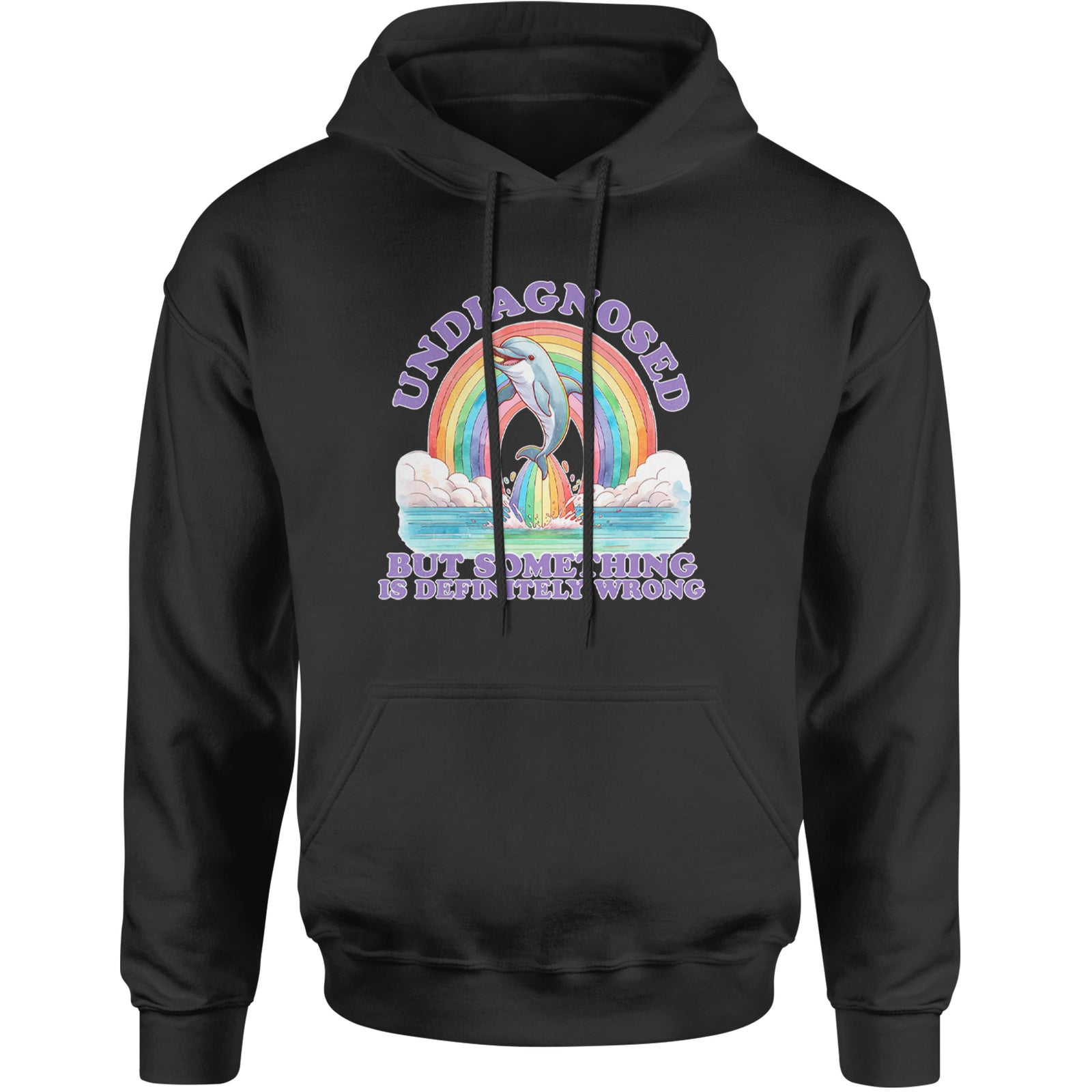 Undiagnosed But Something Is Definitely Wrong Adult Hoodie Sweatshirt Kelly Green