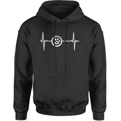 TLC Rescue Heartbeat Adult Hoodie Sweatshirt Black