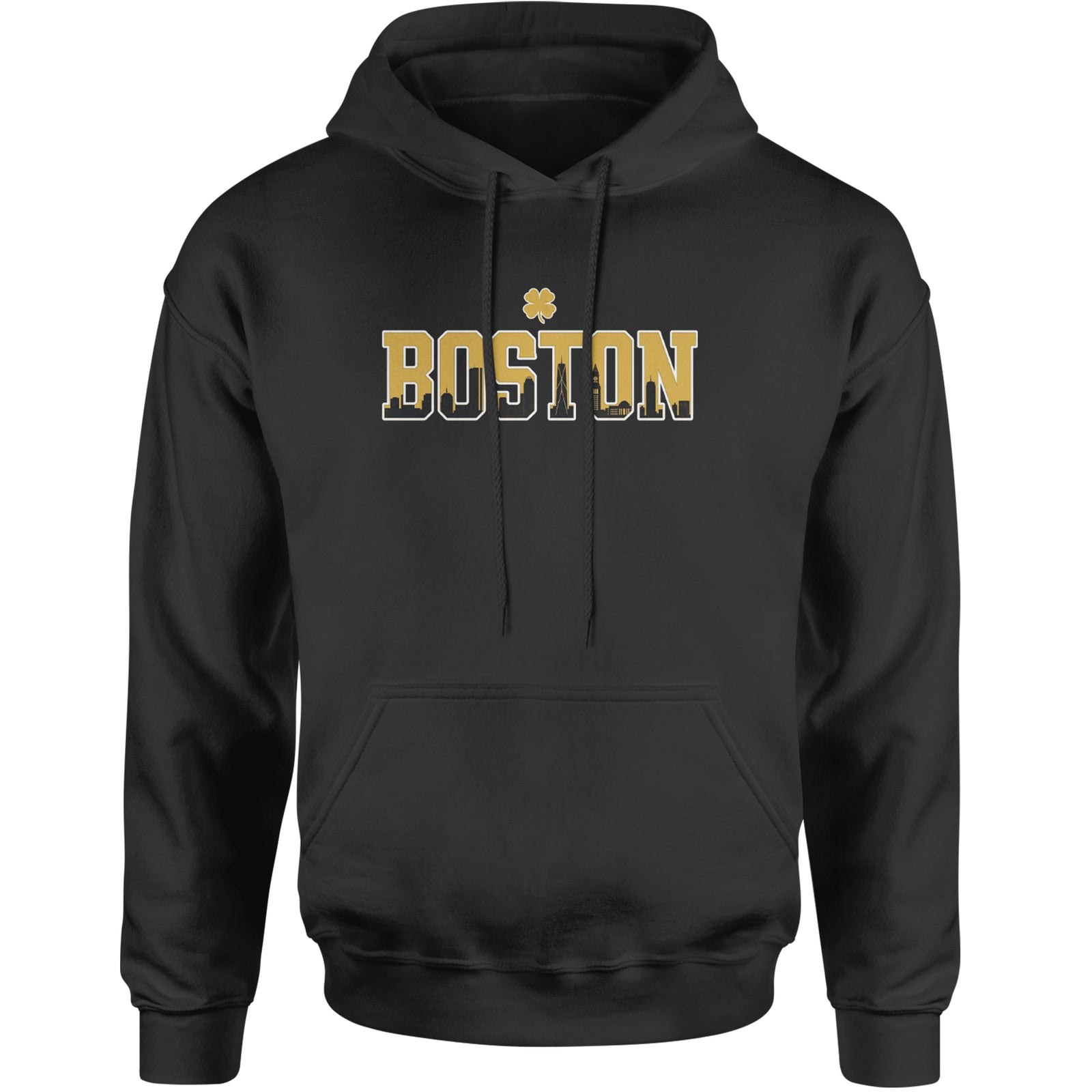 Boston City Pride Irish Adult Hoodie Sweatshirt Black