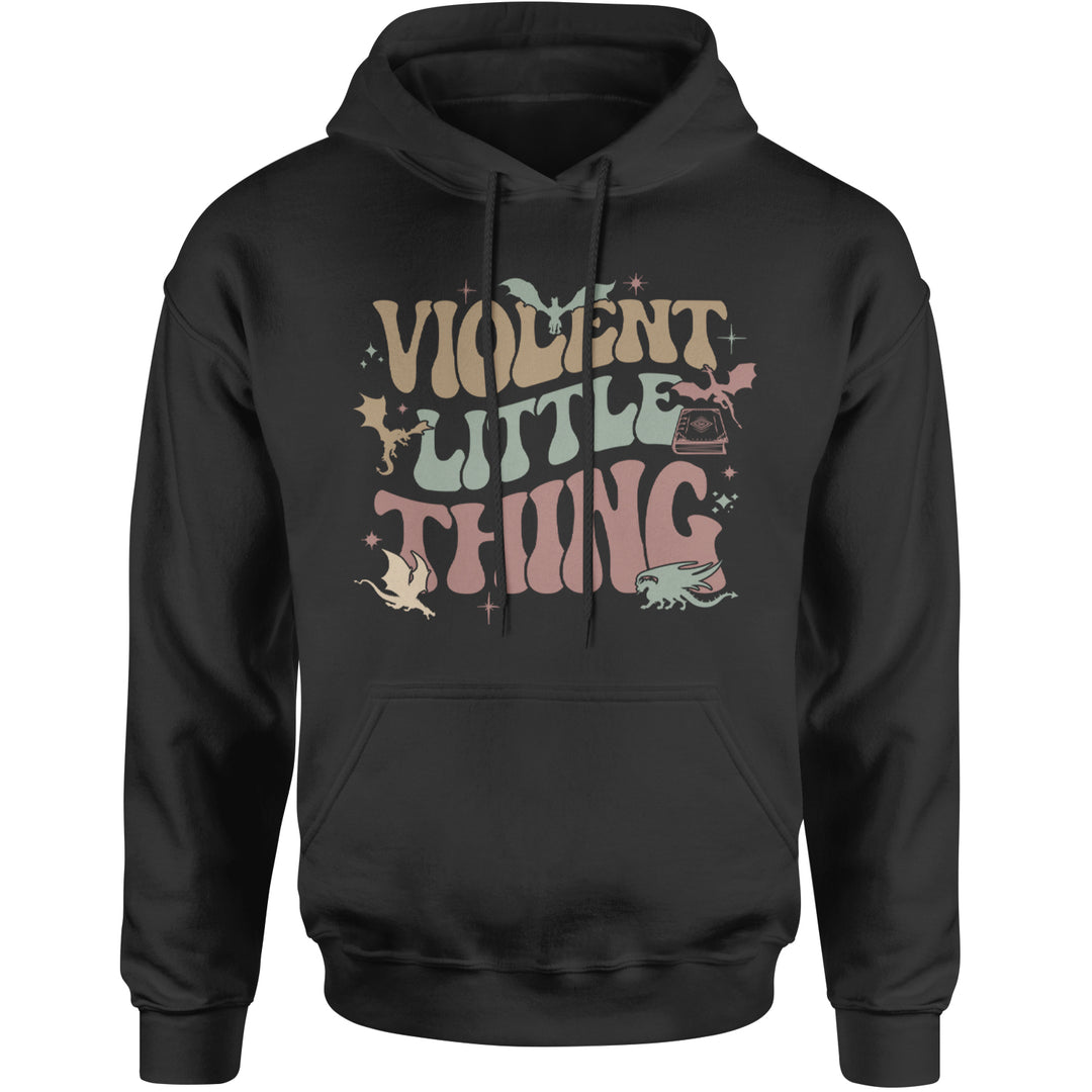 Violent Little Thing Dragon Adult Hoodie Sweatshirt Black