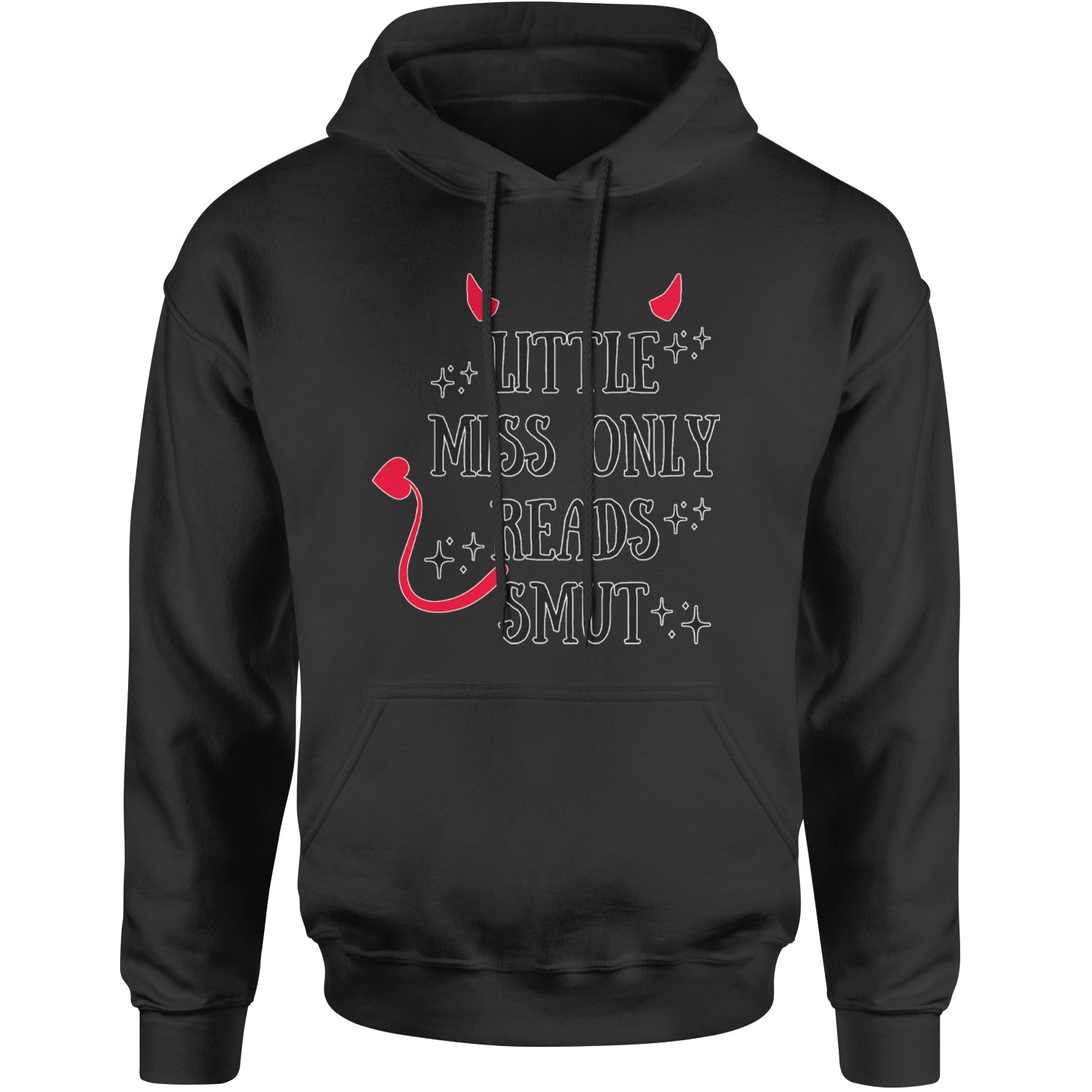 Little Miss Only Reads Smut Devilish Adult Hoodie Sweatshirt Teal