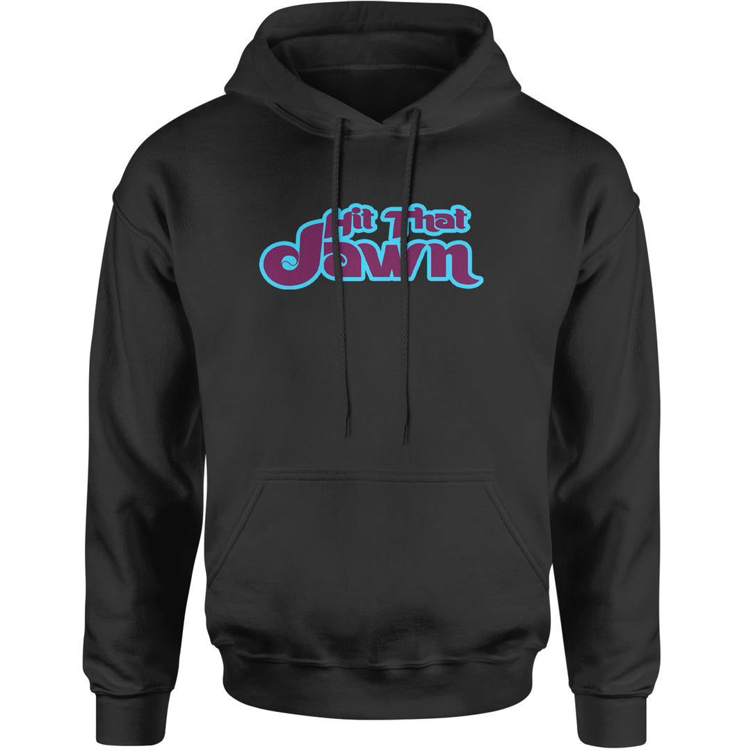 Hit That Jawn Philly Baseball Adult Hoodie Sweatshirt Black