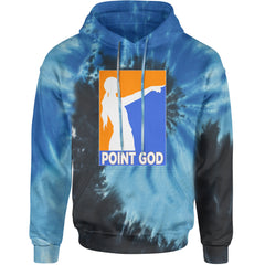 Point God Cunningham Basketball Pointing Meme  Adult Hoodie Sweatshirt Blue Ocean