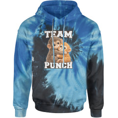 Team Punch Panchi-kun Monkey Adult Hoodie Sweatshirt Blue Ocean