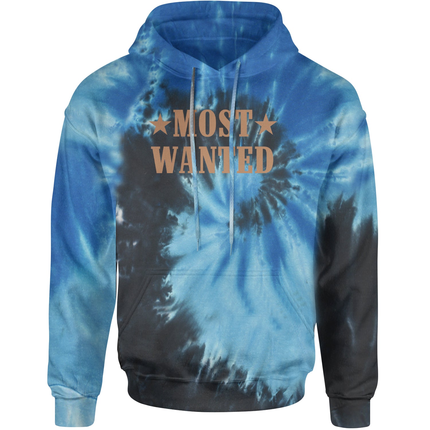 Most Wanted Cowboy Adult Hoodie Sweatshirt Blue Ocean